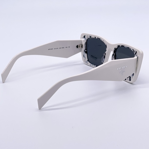 NEW PRADA PR08YSF 02V5S0 SUNGLASSES PRADA PR08YS WHITE NEW SUNGLASSES SPR 08Y - Picture 11 of 13
